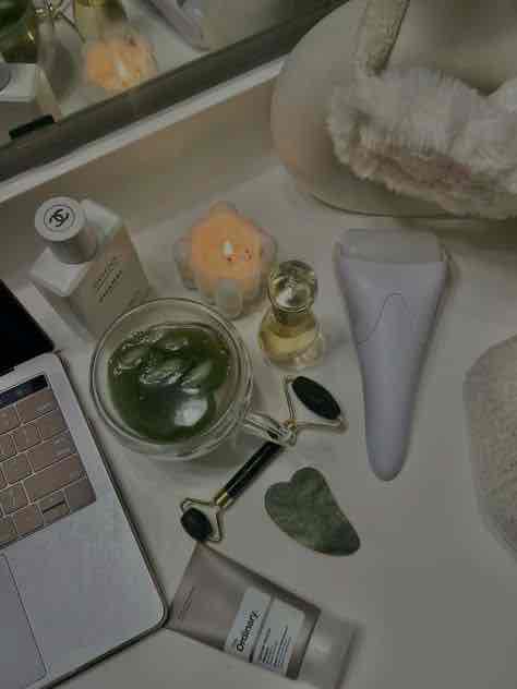 Holistic SkinCare - The Glow Up Era. cover photo collage