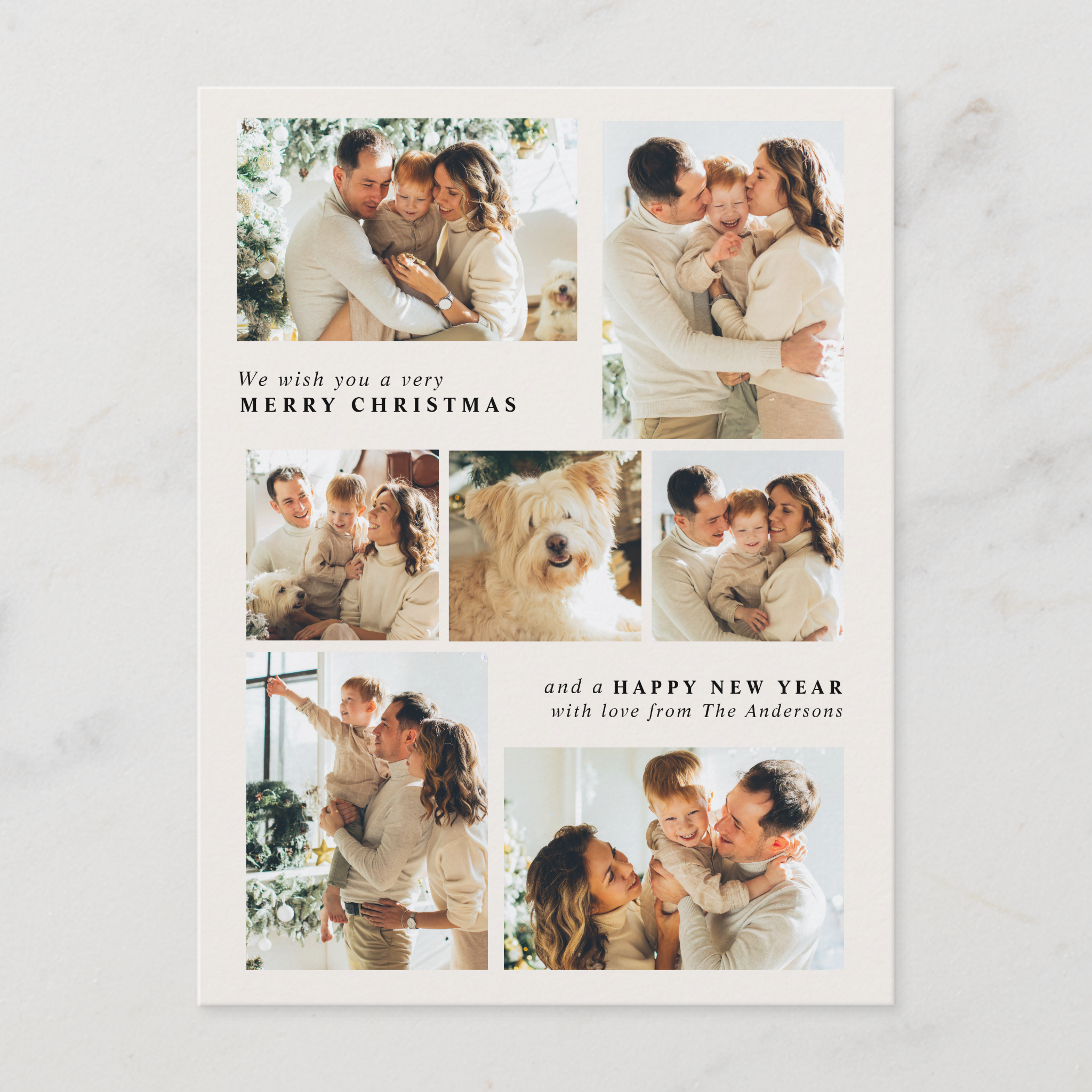 Personalized Christmas & Holiday Cards 2025 cover photo collage