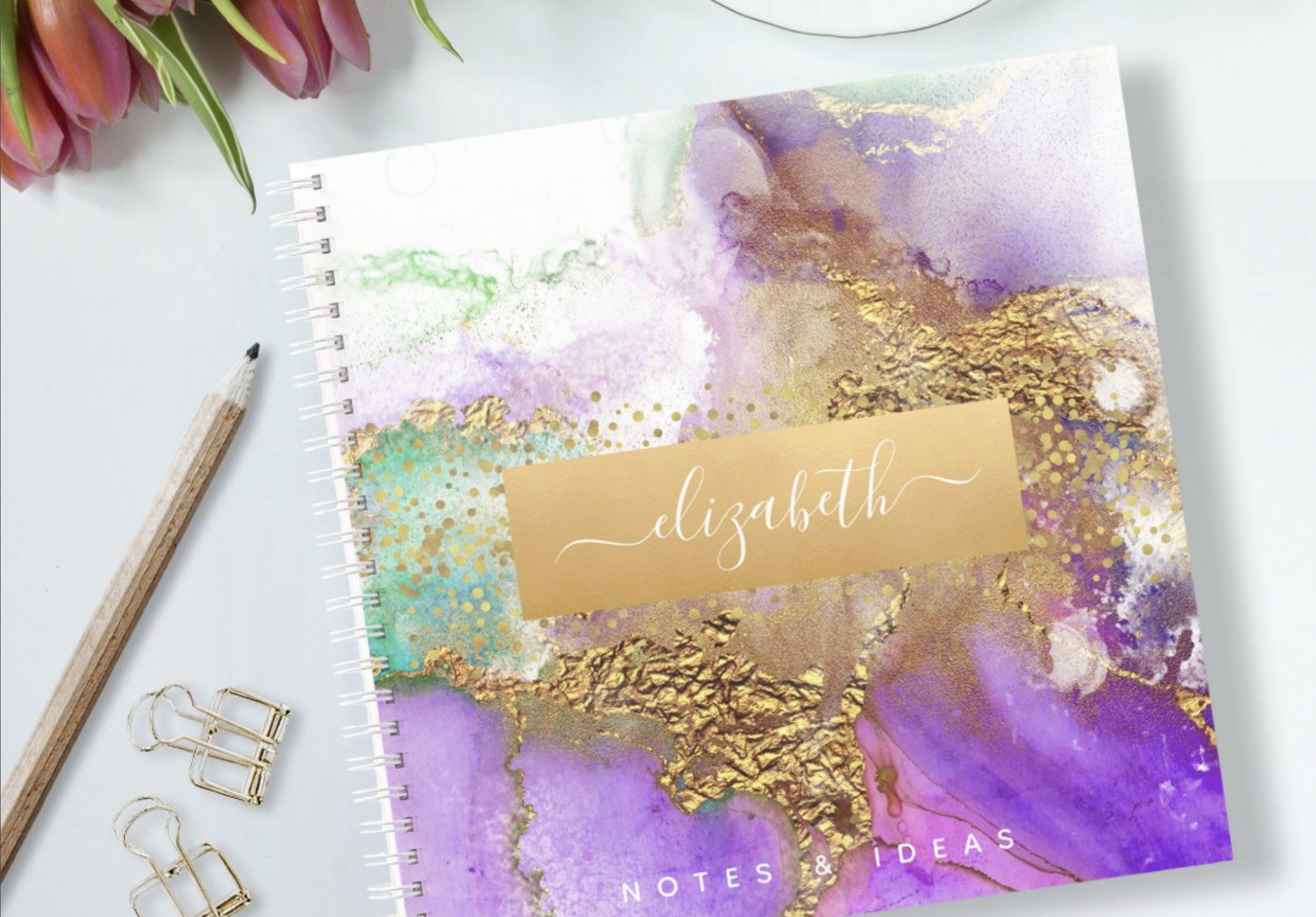 Beautiful Notebooks and Planners to get organized and keep track of your notes! cover photo collage