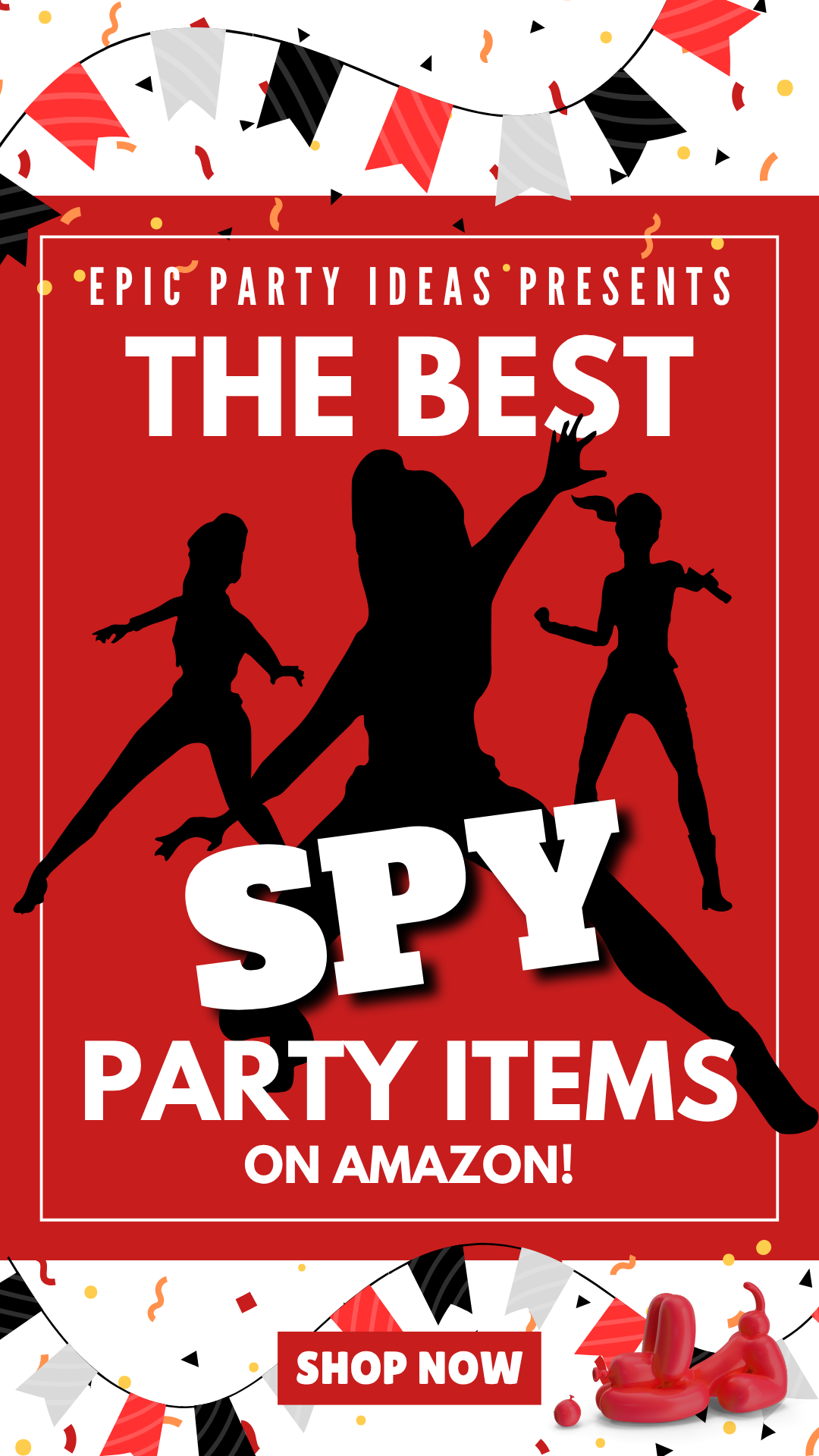 EPIC Ideas for a Spy Themed Wedding cover photo collage