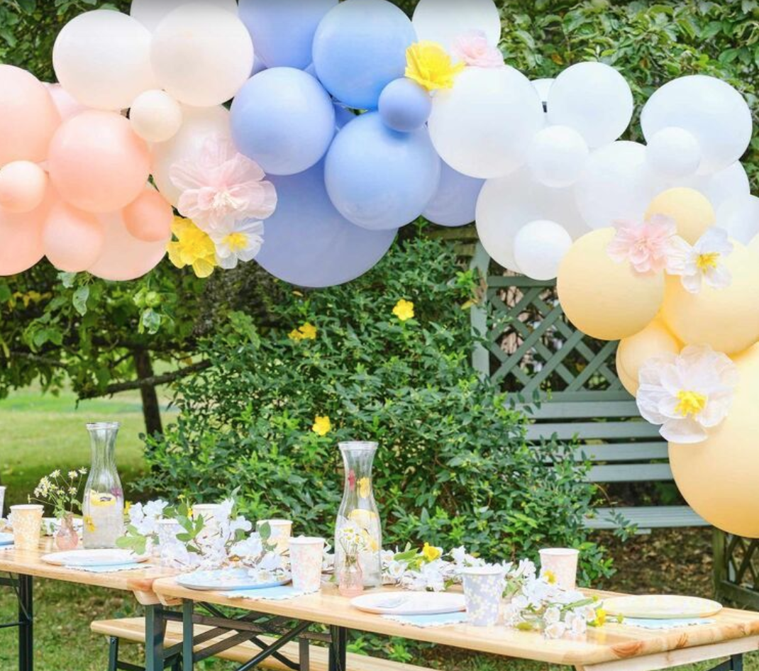 Creative floral-themed ideas for a Baby In Bloom Baby Shower cover photo collage