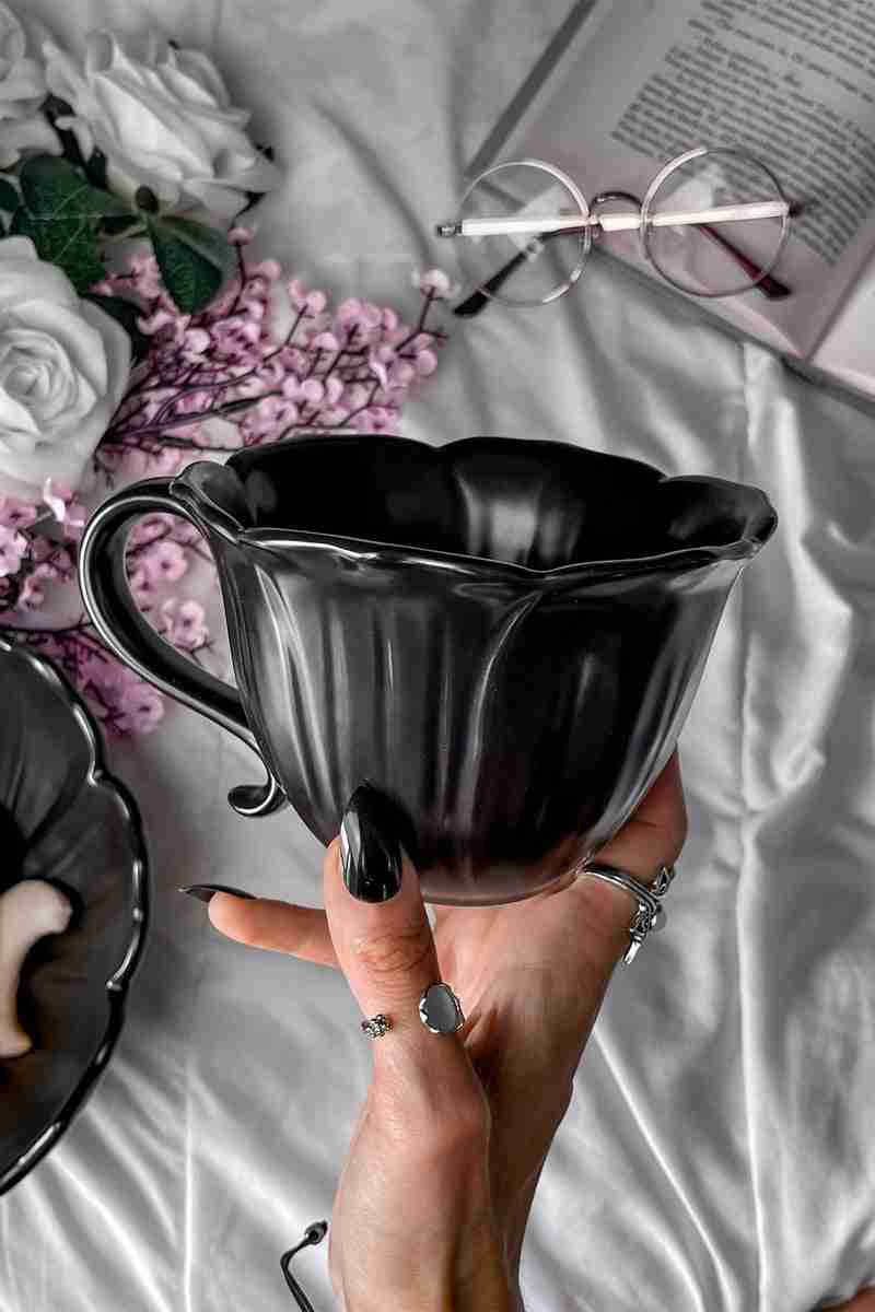 Cups and travel mugs cover photo collage