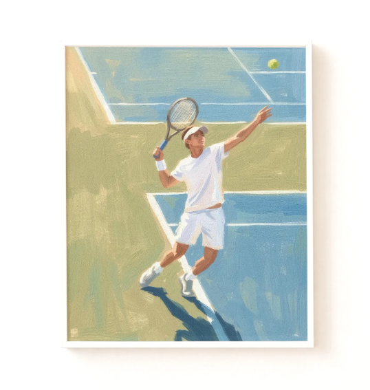 TENNIS COURT AESTHETIC WALL ART & SPORTS GALLERY ART cover photo collage