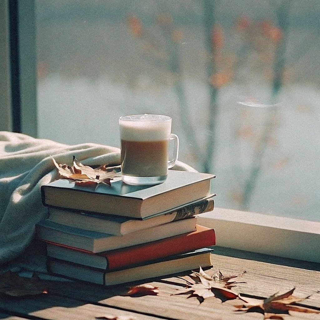 Books to Read With a Pumpkin Spice Latte ☕🍂 cover photo collage