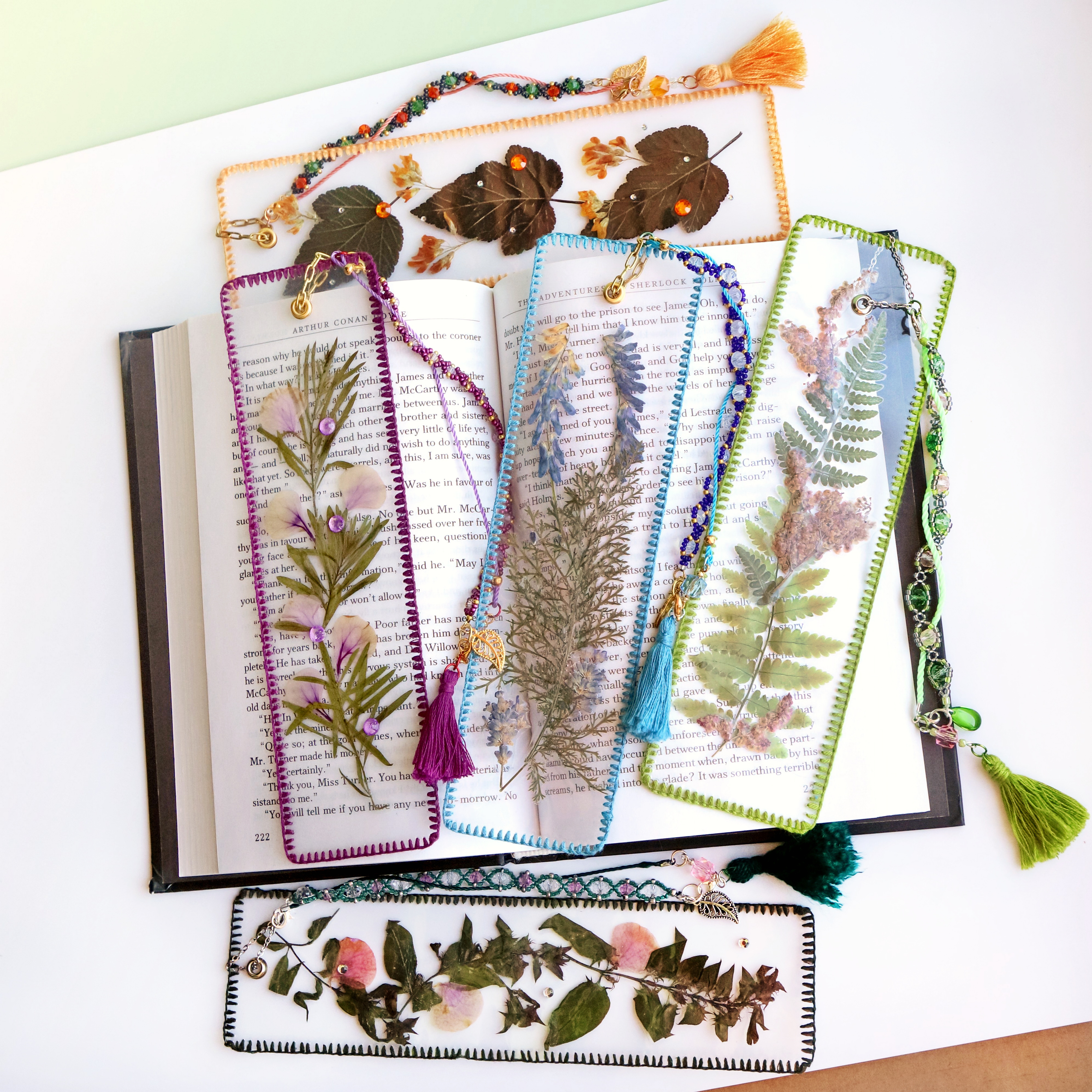 Bookish Nature & Beads Craft List cover photo collage