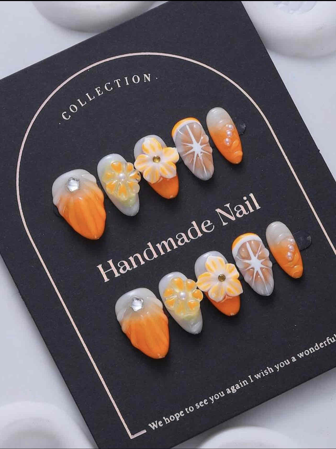 Fab n Fancy press on nails! cover photo collage