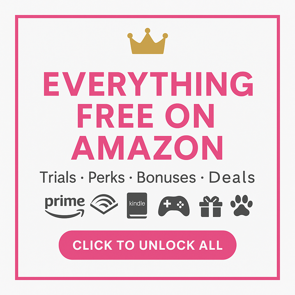 Everything 100% Free on Amazon: Trials, Deals, Perks & More cover photo collage