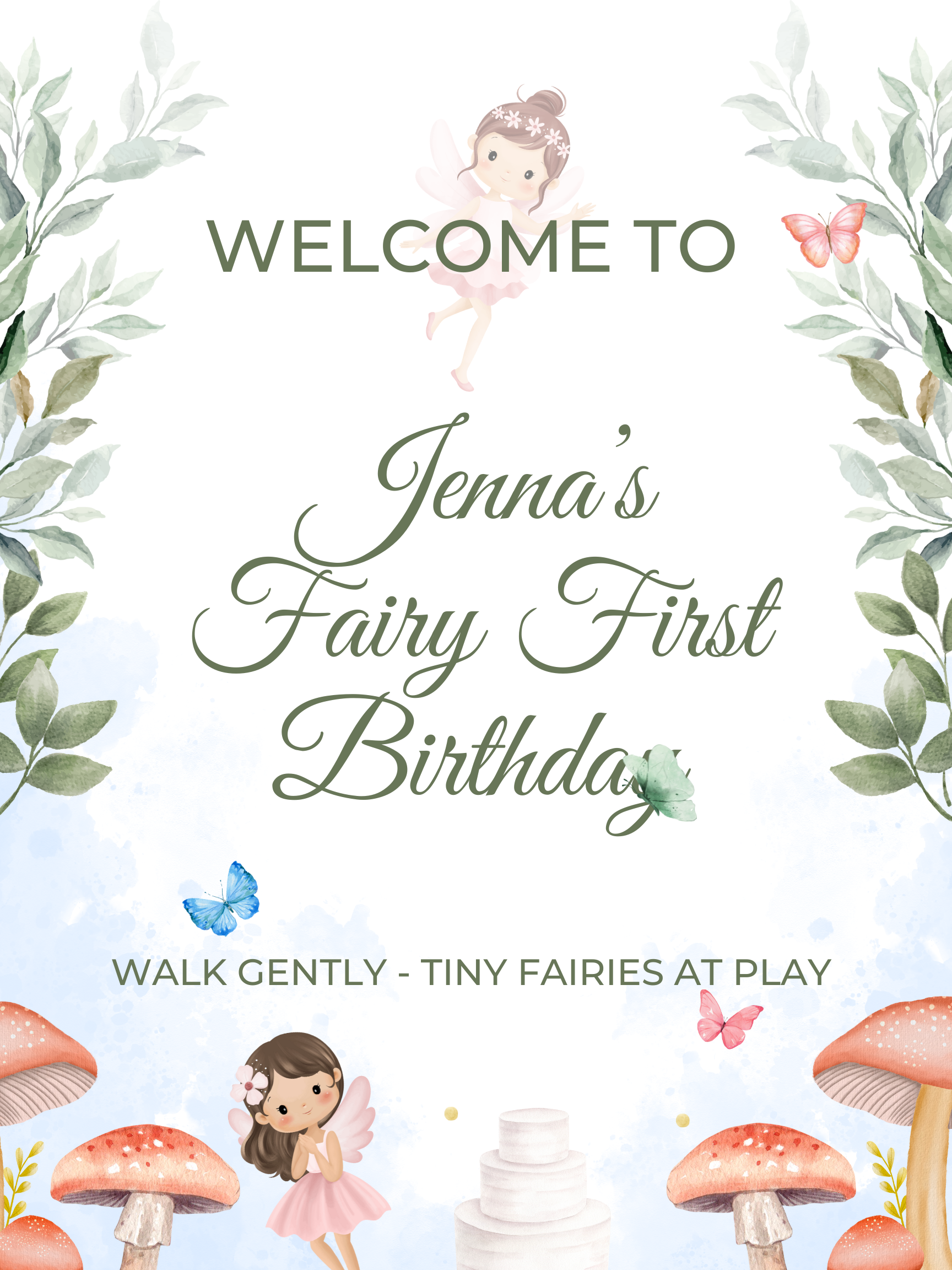 🧚‍♀️ Fairy First Birthday Party Planning ✨ cover photo collage