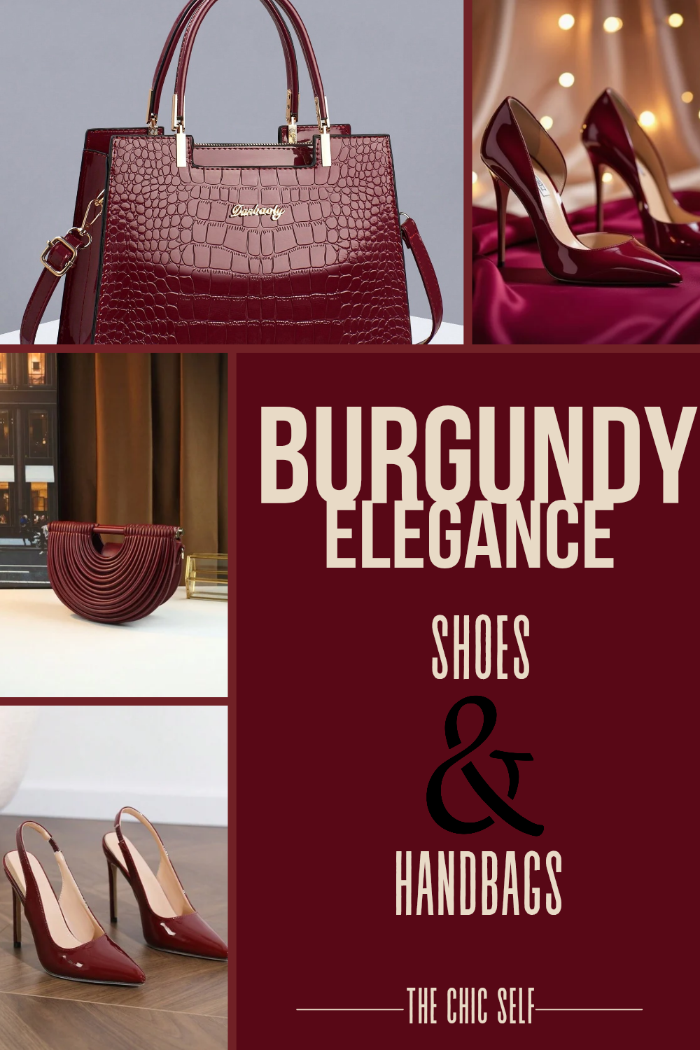 Burgundy All Day: From Boardroom Power to Night-Out Glam & Cozy Nights In cover photo collage