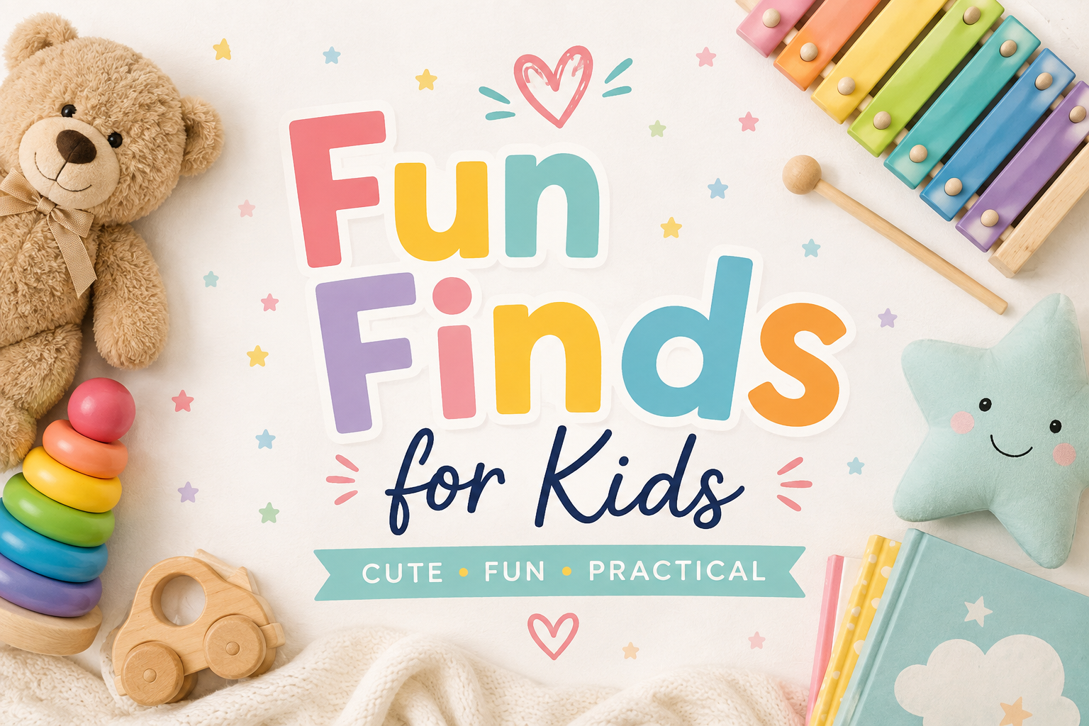 Fun Finds for Kids 💕 cover photo collage