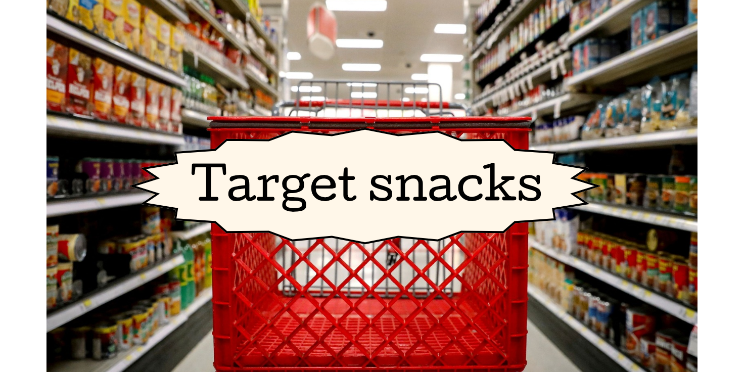 Target snacks for mom and toddler cover photo collage