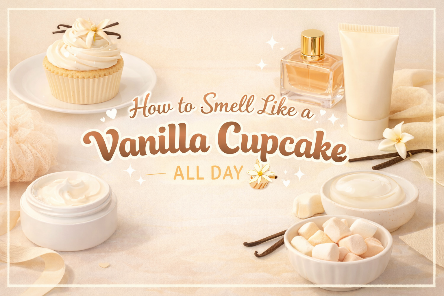 🧁 Smell Like A Vanilla Cupcake All Day 🧁 cover photo collage