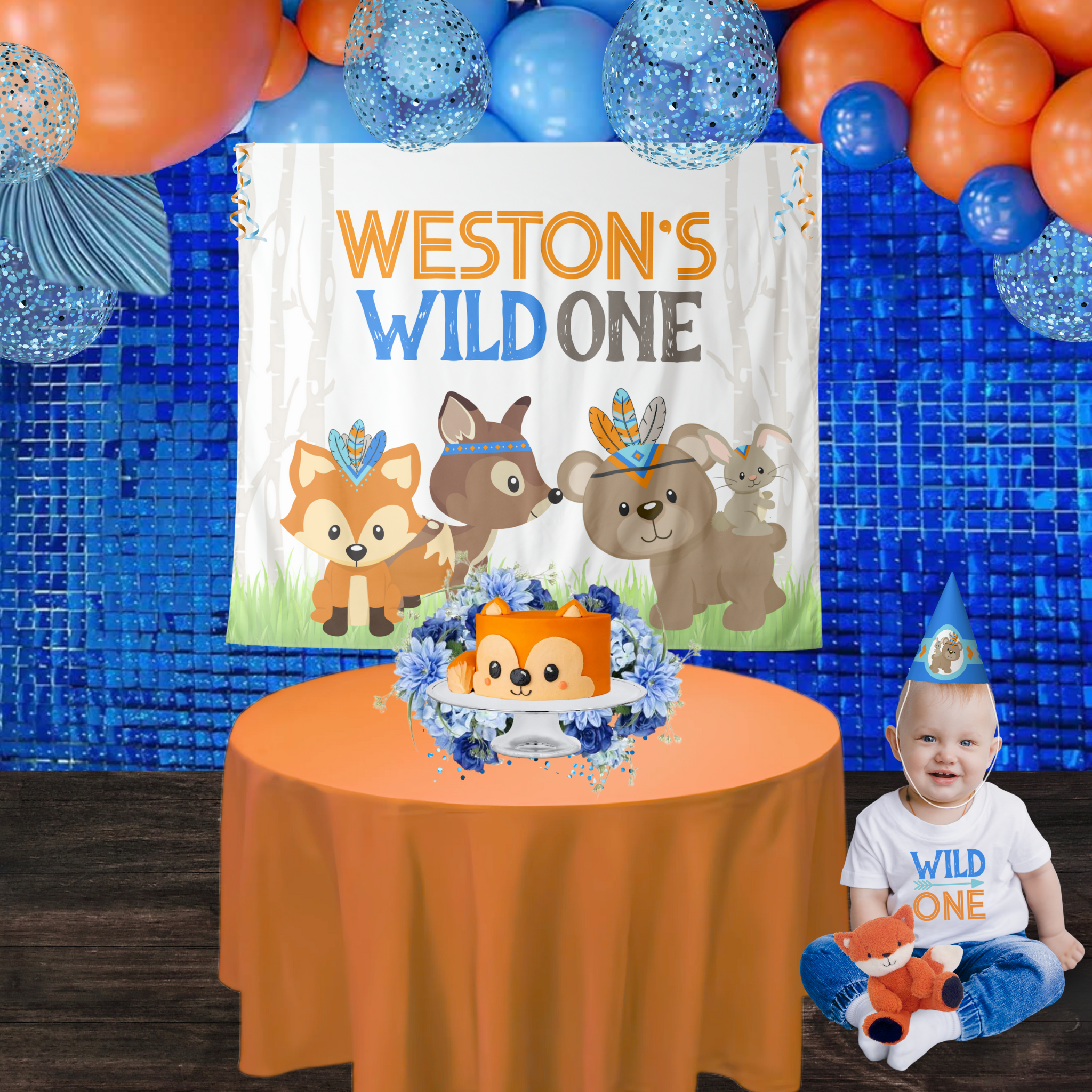 Wild One 1st Birthday Ideas cover photo collage
