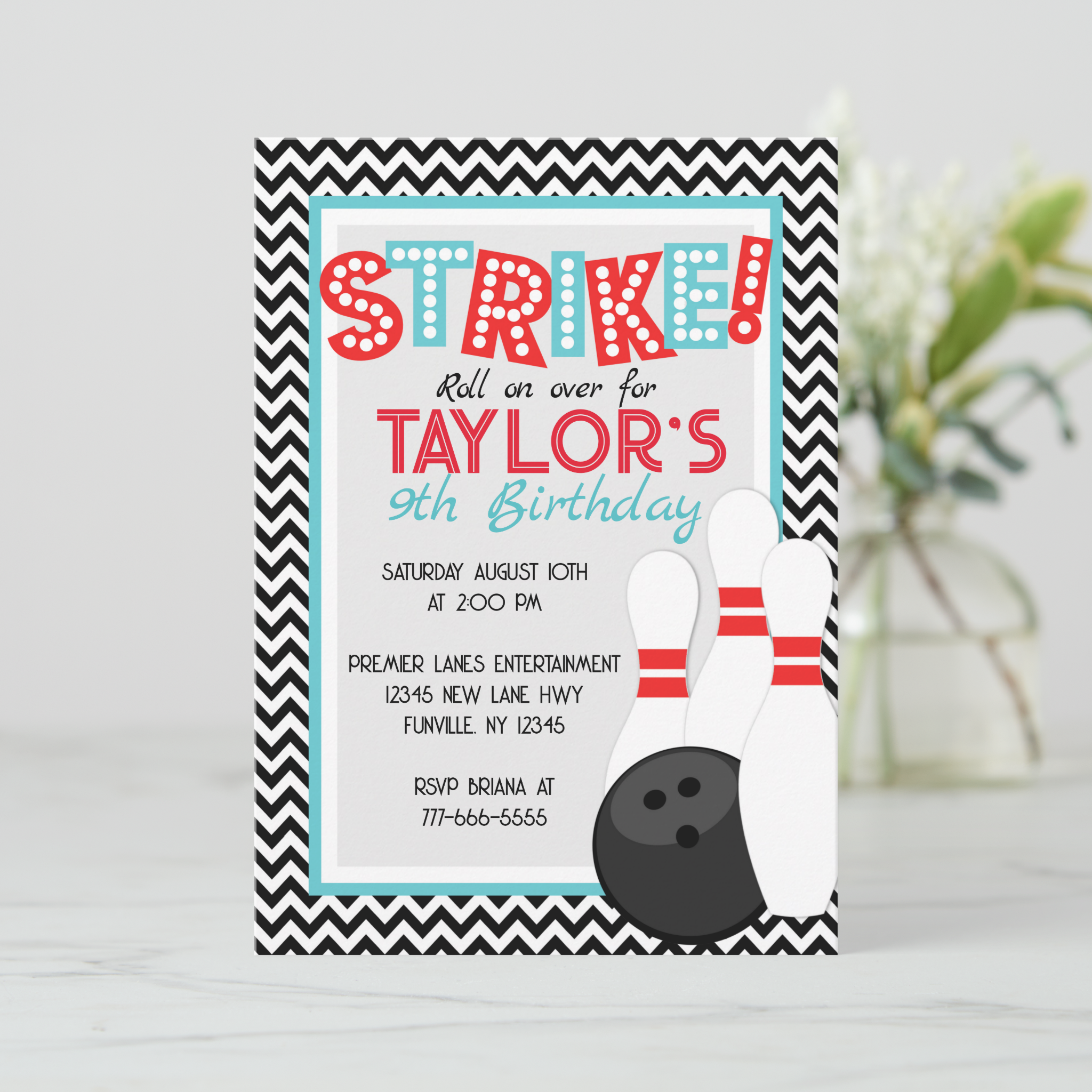 Retro Bowling Birthday Ideas cover photo collage
