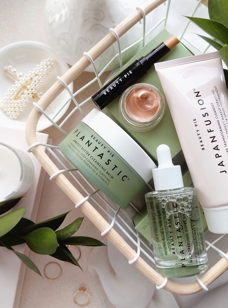 Skincare as the most important cover photo collage
