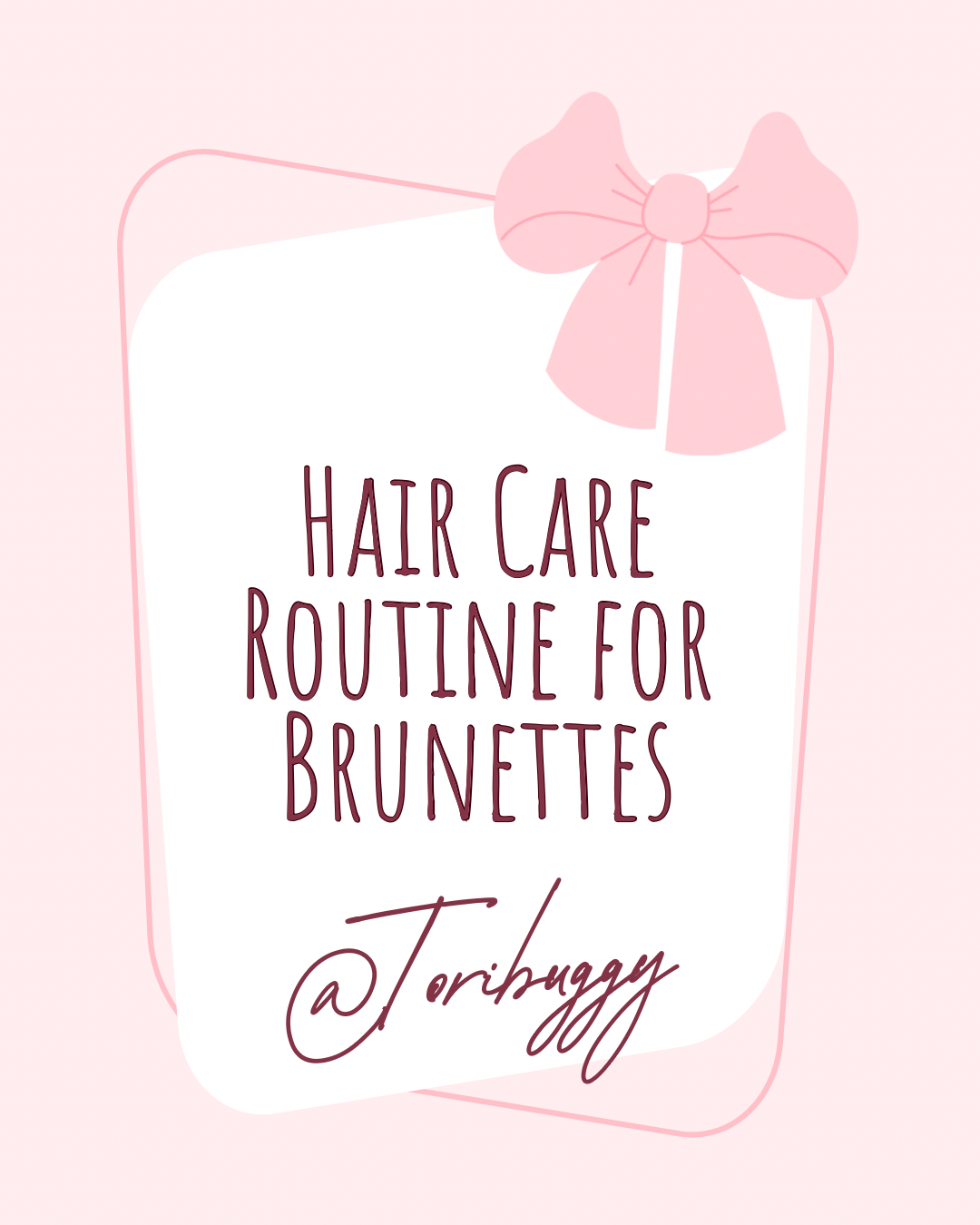 Hair care for my brunette girlies cover photo collage