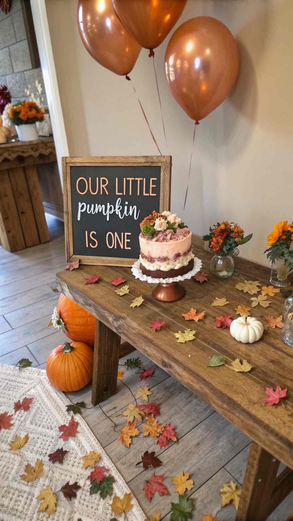 1st Birthday Theme- Our little pumpkin is one 🎃 cover photo collage