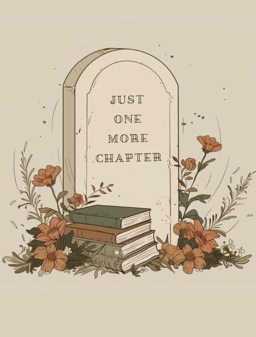 “Just One More Chapter” Energy Books cover photo collage
