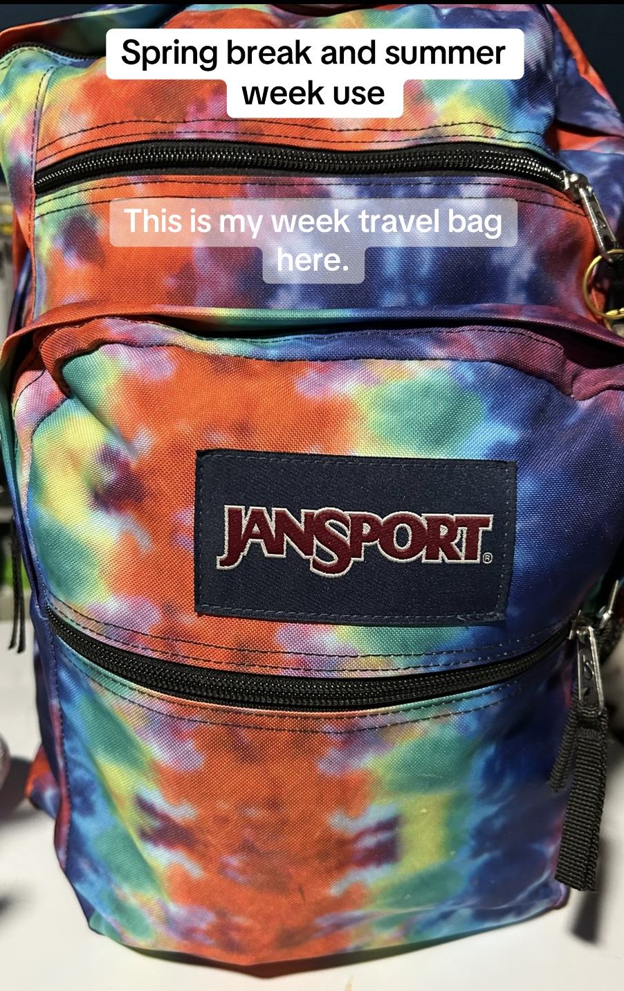 literally my travel bag as packed for week long adventures. 

Spring break week or the 12 day week I take in summer time.

Travel well packed and ready for adventure! cover photo collage