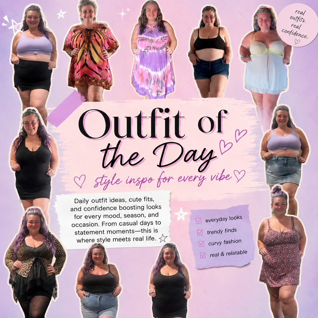 Clothes for baddies ✨ cover photo collage