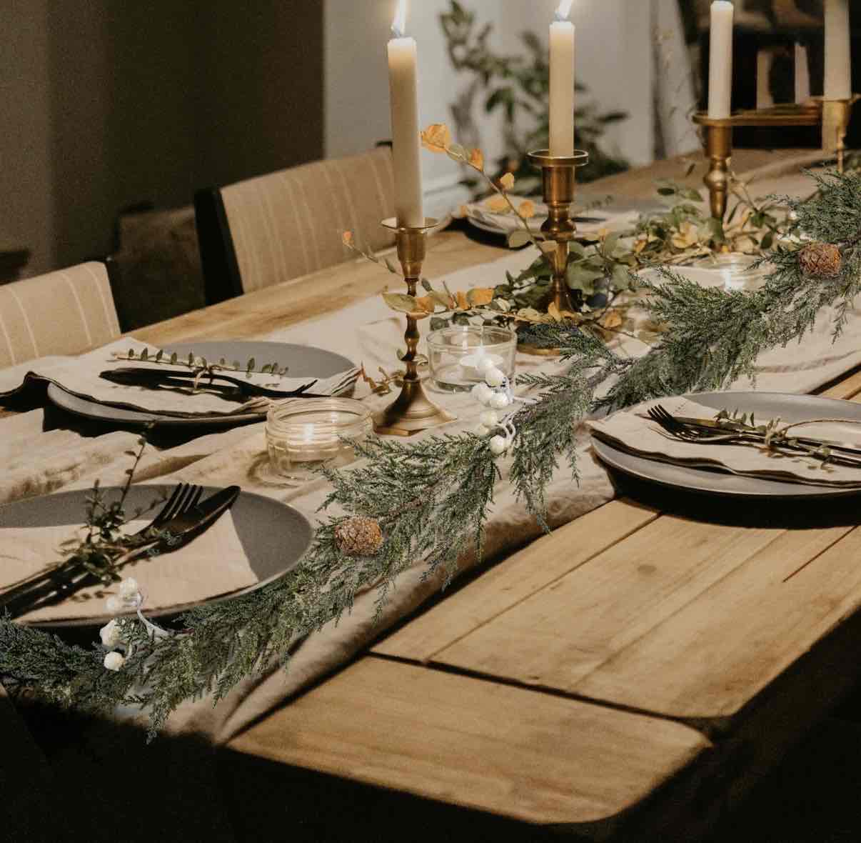 Magical Modern Christmas Dinner 🎄 cover photo collage
