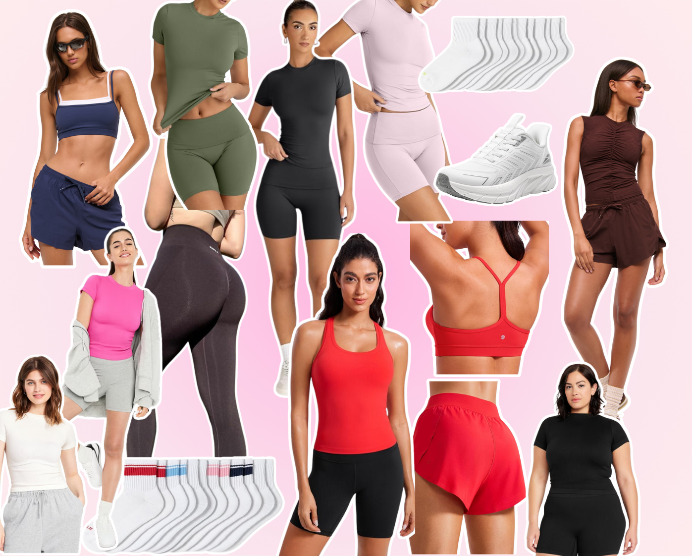 affordable gym wardrobe & accessories + my fav wellness programs/investments! cover photo collage