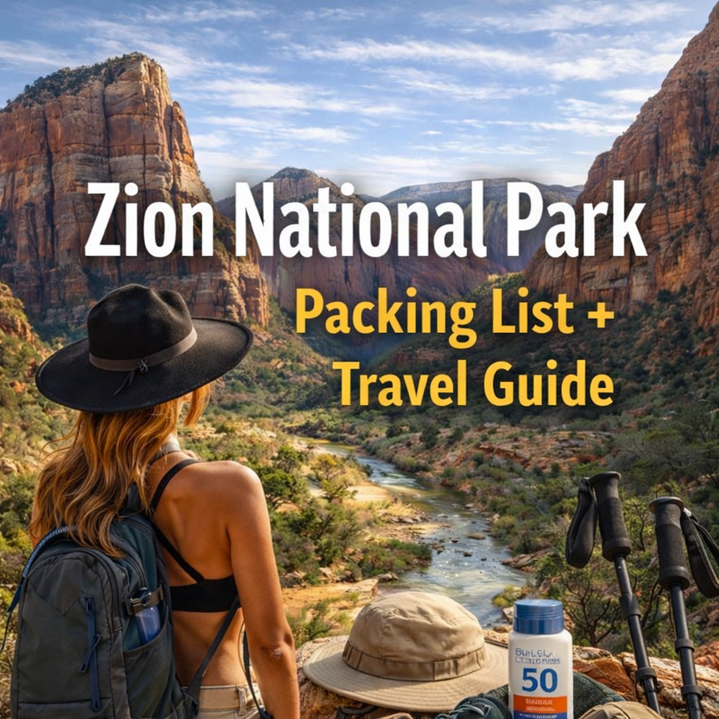 Zion National Park cover photo collage