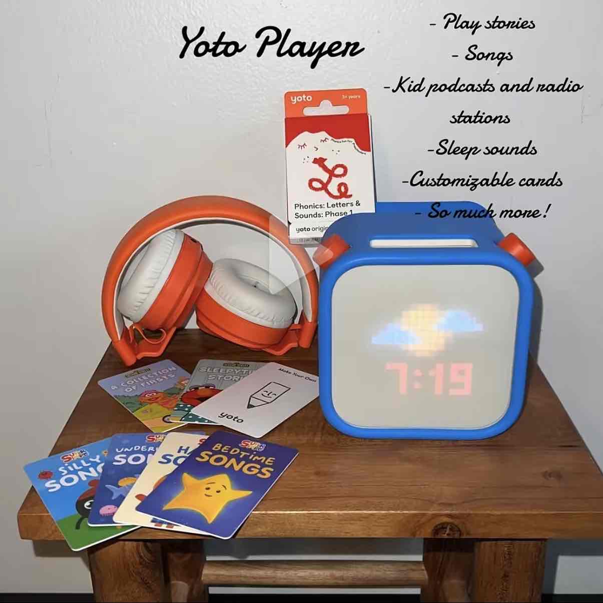 The Most Used Device in Our Home Isn’t a IPad. It’s the Yoto Player. cover photo collage