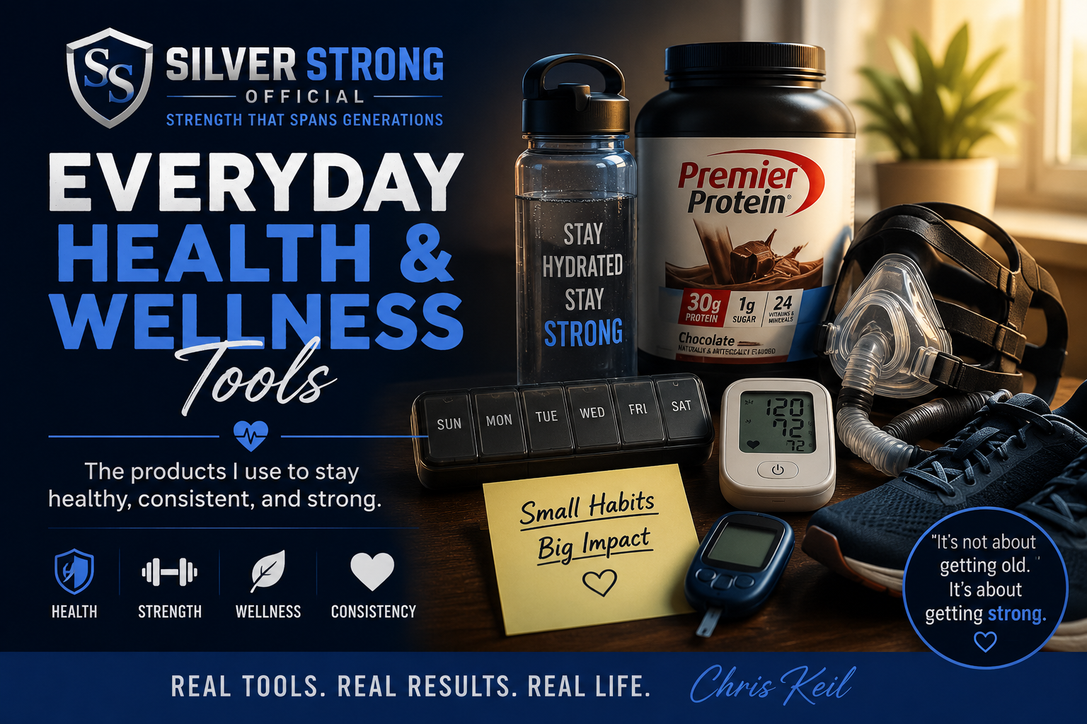 Everyday Health And Wellness Tools cover photo collage