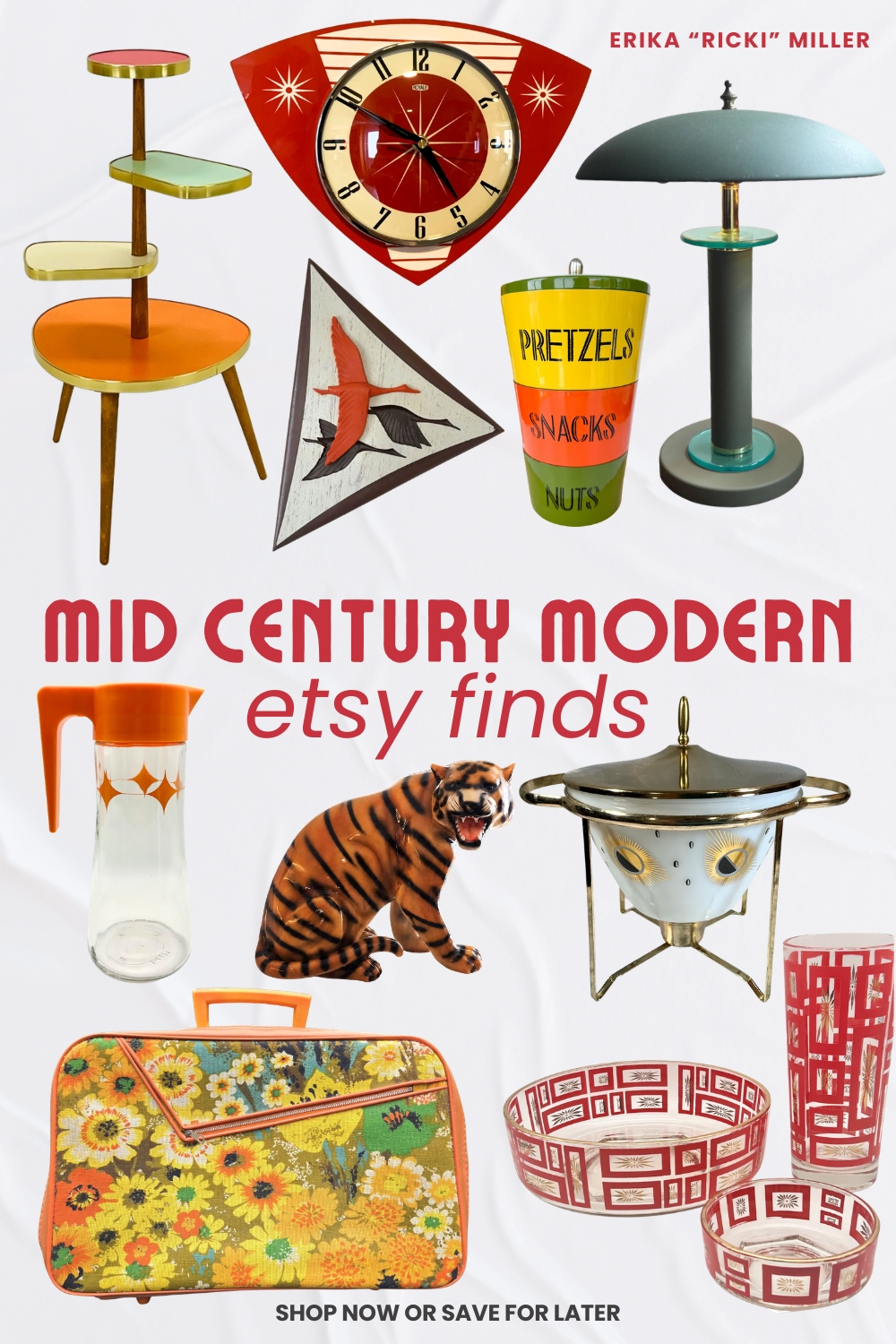 Mid Century Modern Etsy Finds cover photo collage