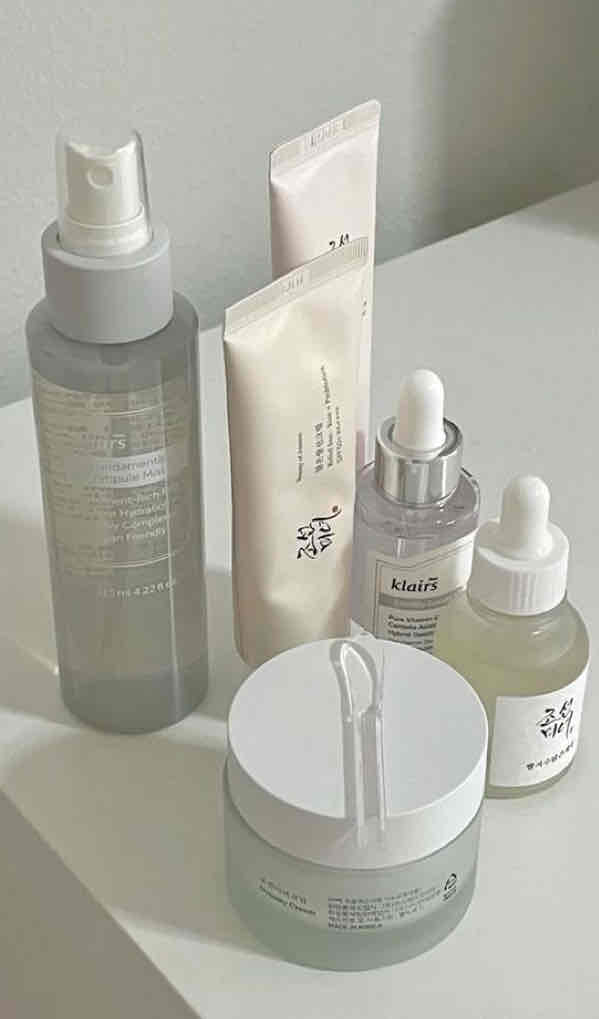 skincare recs guaranteed to get you clear, glowy and plump skin🧼🛀 cover photo collage