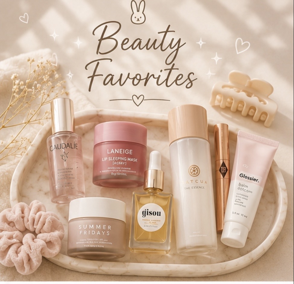 My favorite beauty recs cover photo collage