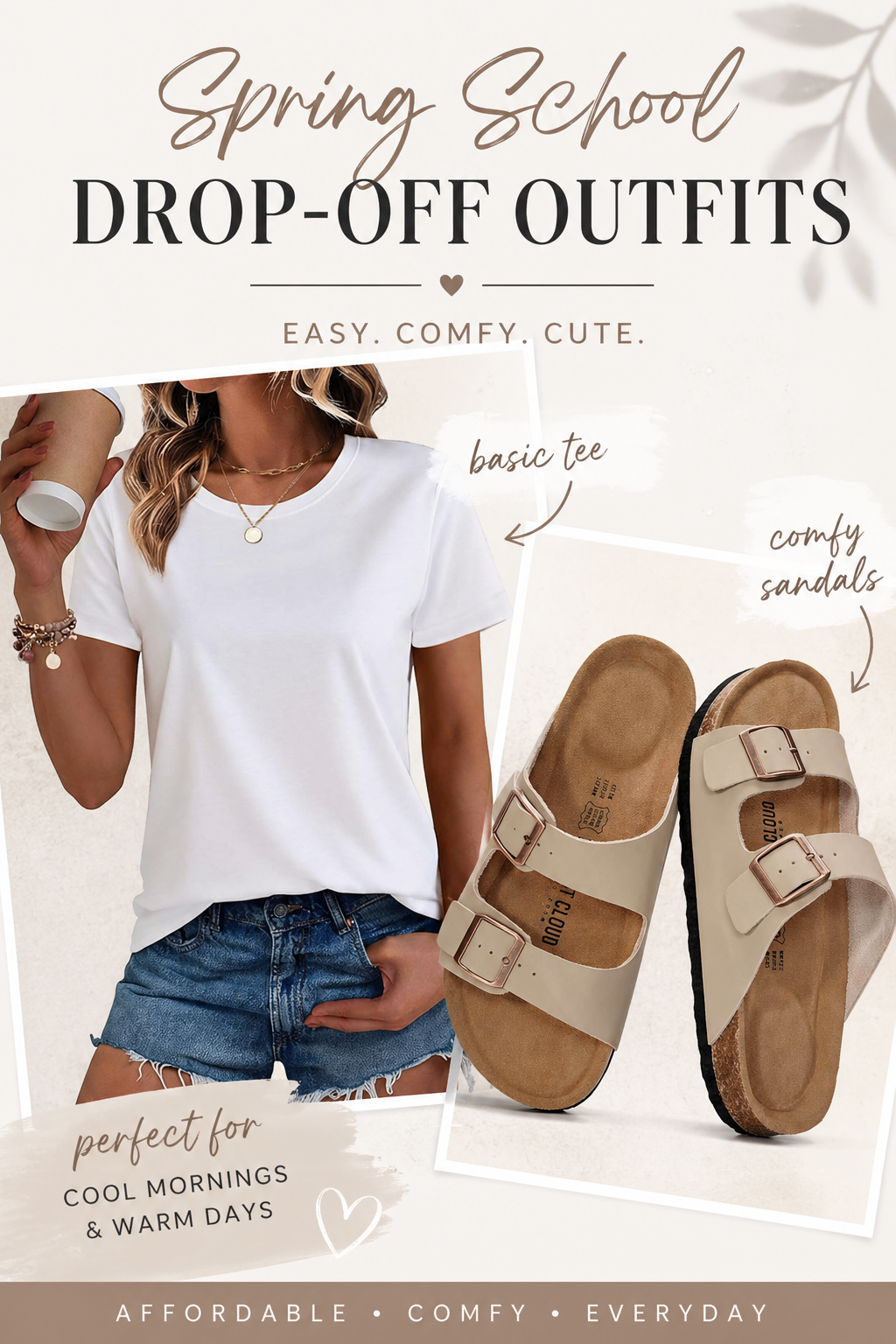 Spring School Drop-Off Outfits cover photo collage
