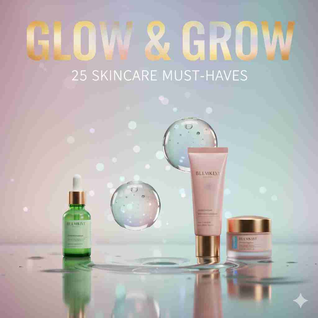 Glow & Grow: 25 Beauty & Skincare Must‑Haves for Radiant, Healthy Skin cover photo collage