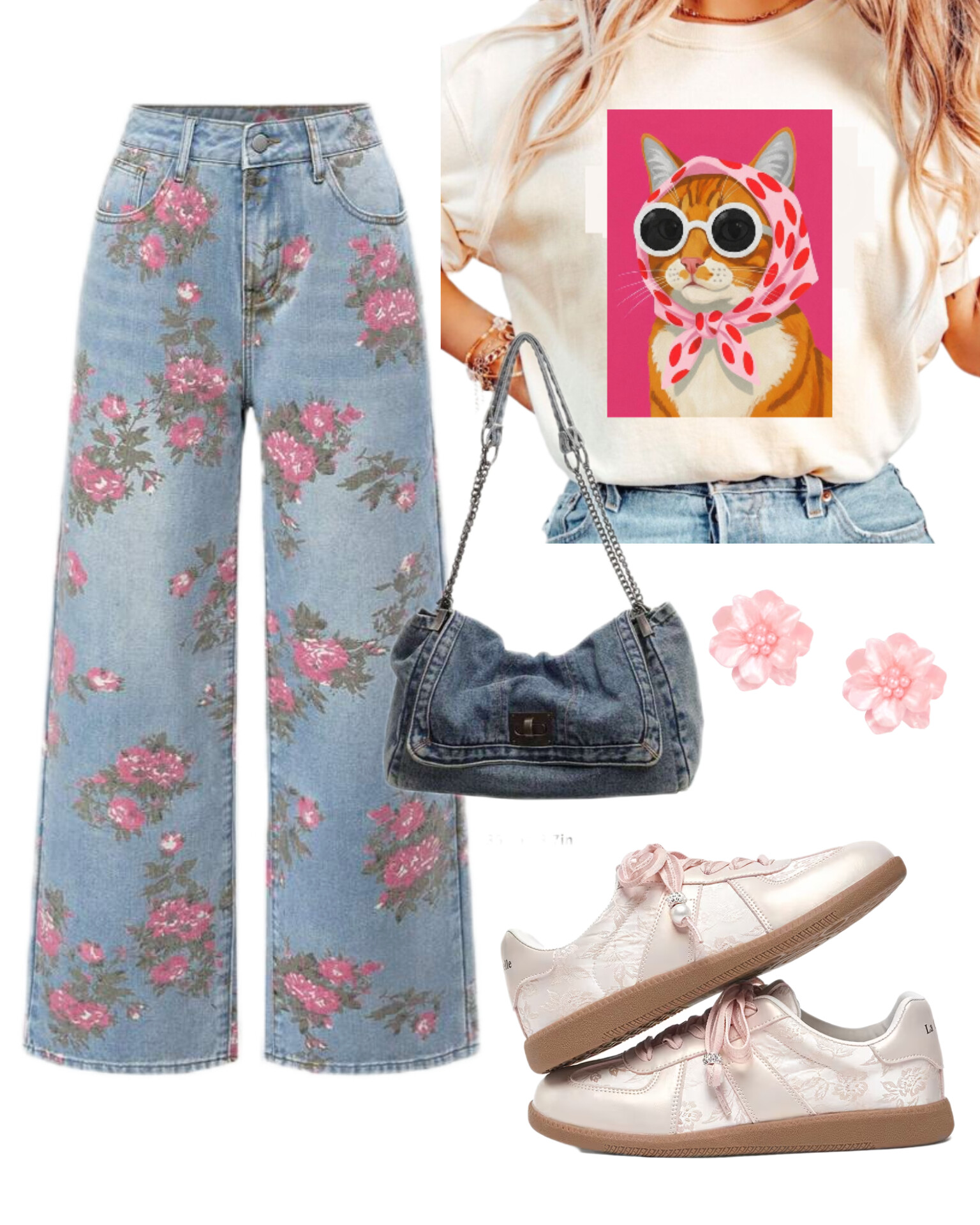 Outfits con blusas de gatos cover photo collage