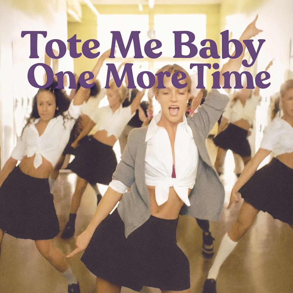 Tote Me Baby One More Time cover photo collage