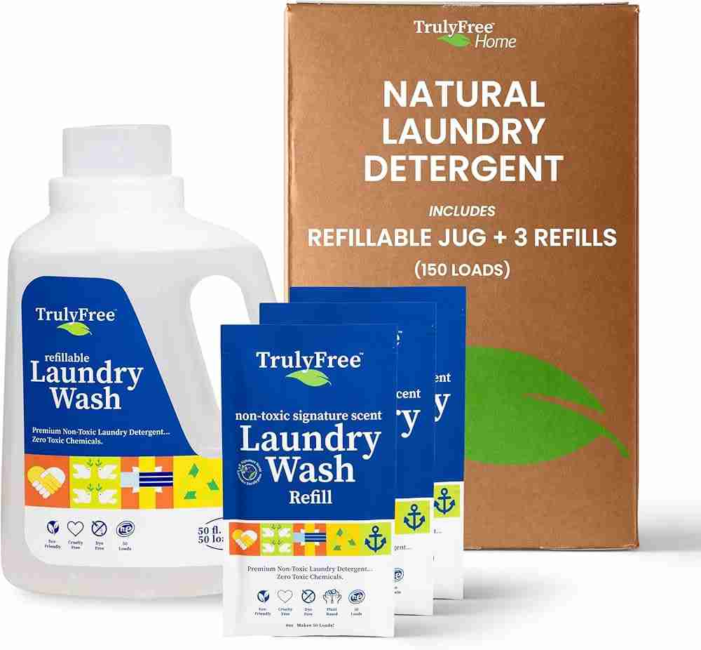 Clean laundry detergent cover photo collage