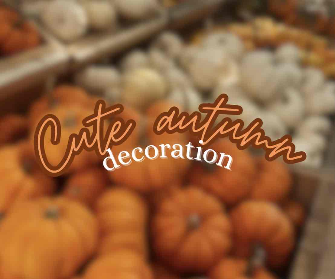 Cute autumn decor🍂🧸 cover photo collage