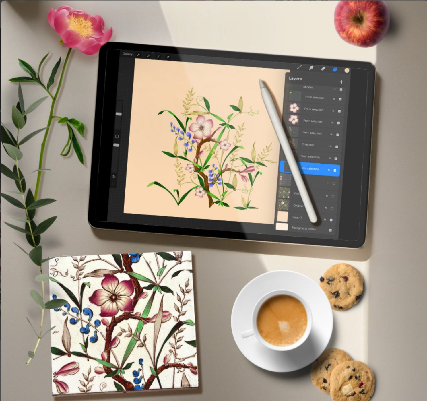 My Digital Garden - Painting Flowers With Pixels cover photo collage