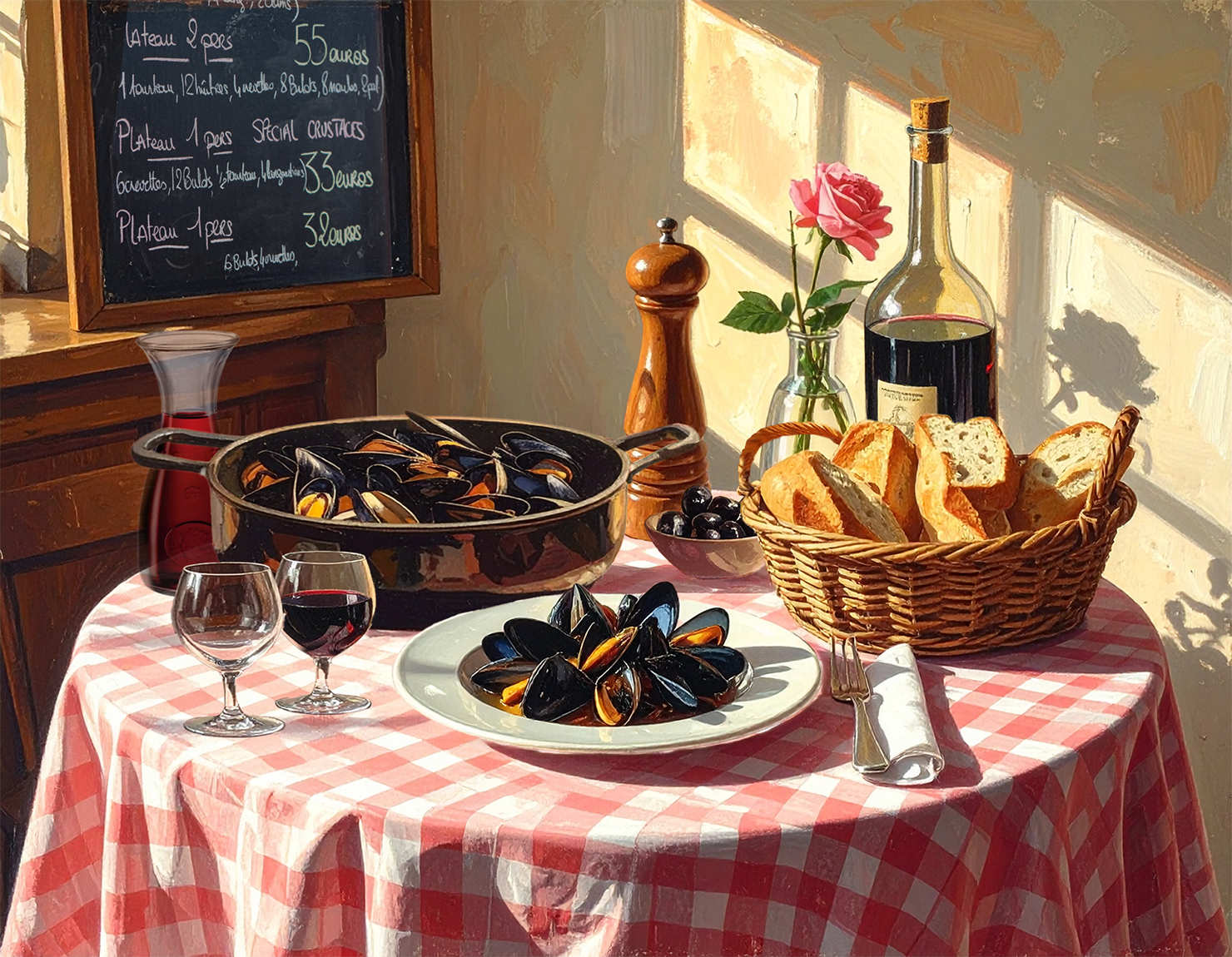 Bring Paris Home - Curate Your Own French Bistro Table cover photo collage