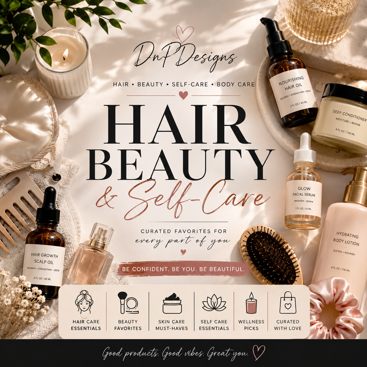 ✨ DnPDesigns Hair & Beauty Finds | Braids • Wigs • Protective Styles cover photo collage