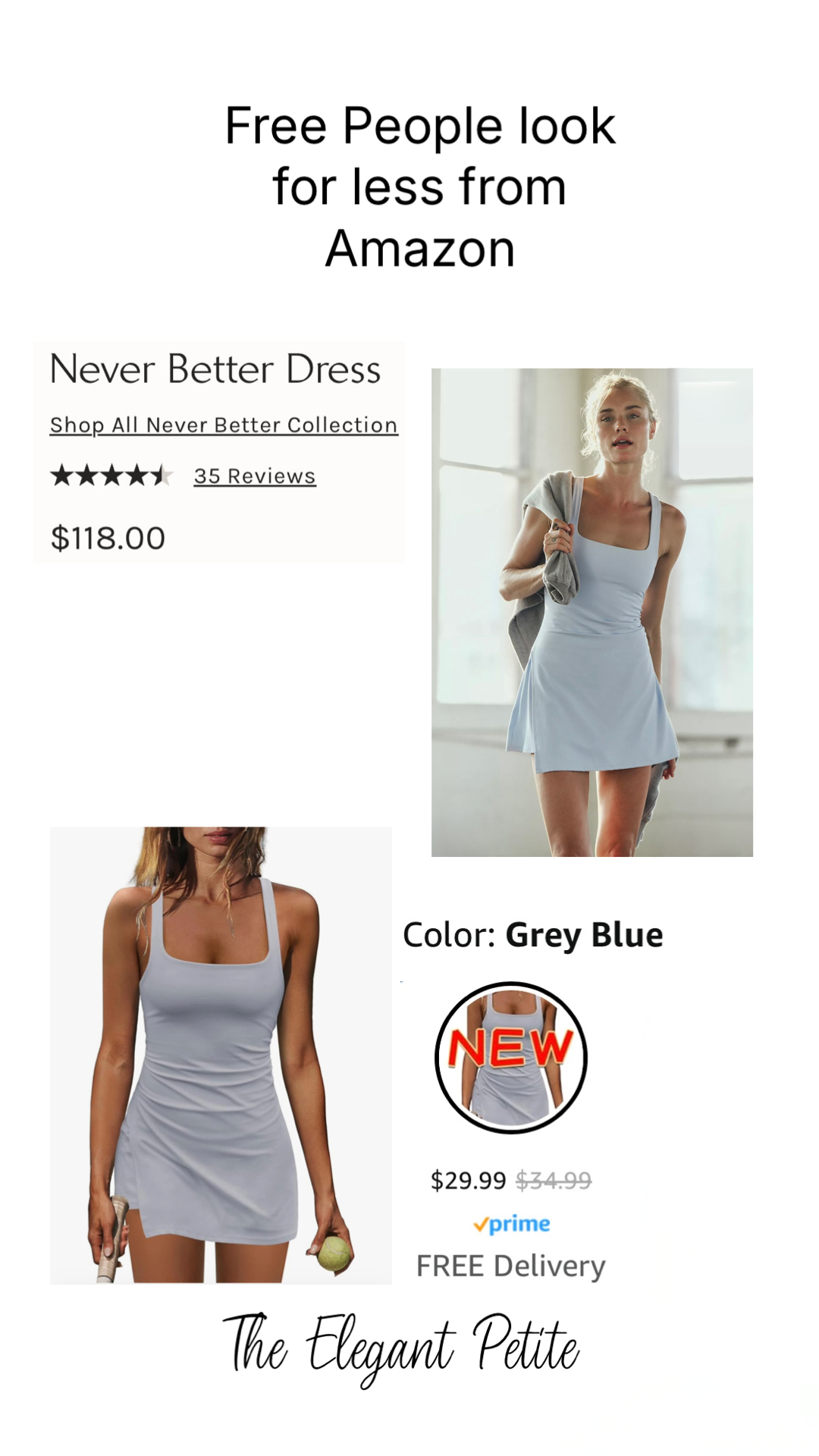 The BEST Free People Look for Less Finds on Amazon cover photo collage