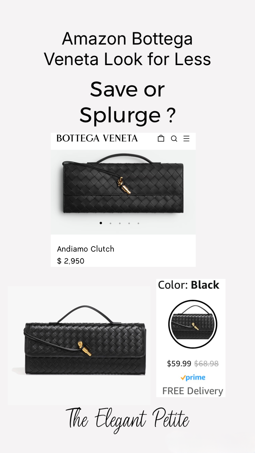 My roundup of the best Designer Look for Less bags you can find cover photo collage