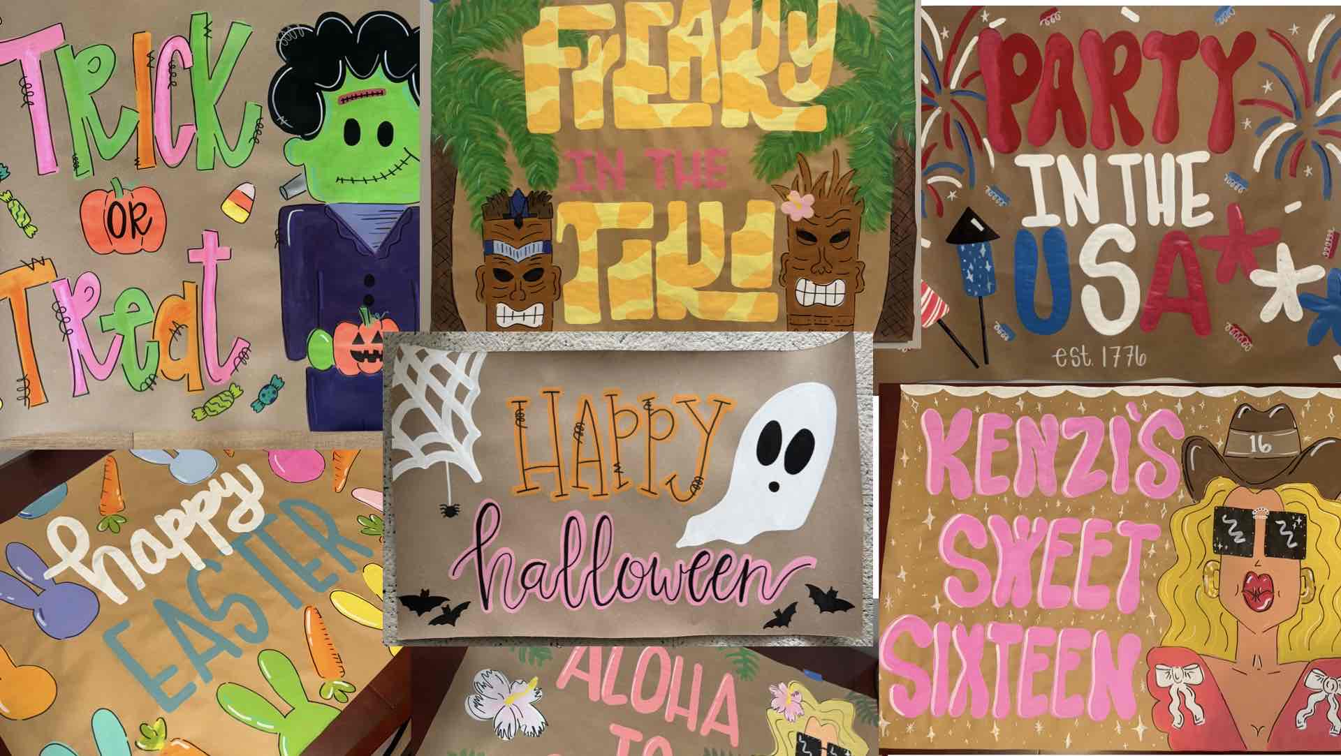 Painting Banners Must Haves - Ideas From Paints to Brushes and More cover photo collage