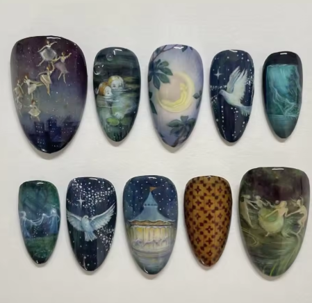 Press on nails for the win cover photo collage