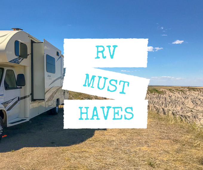 Full time RV/camper living essentials cover photo collage