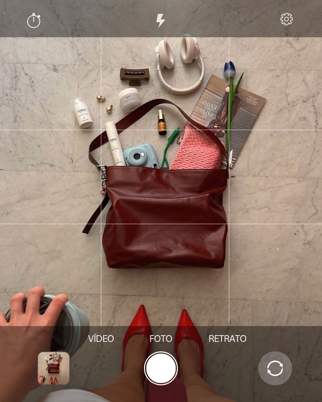 What’s in my bag cover photo collage