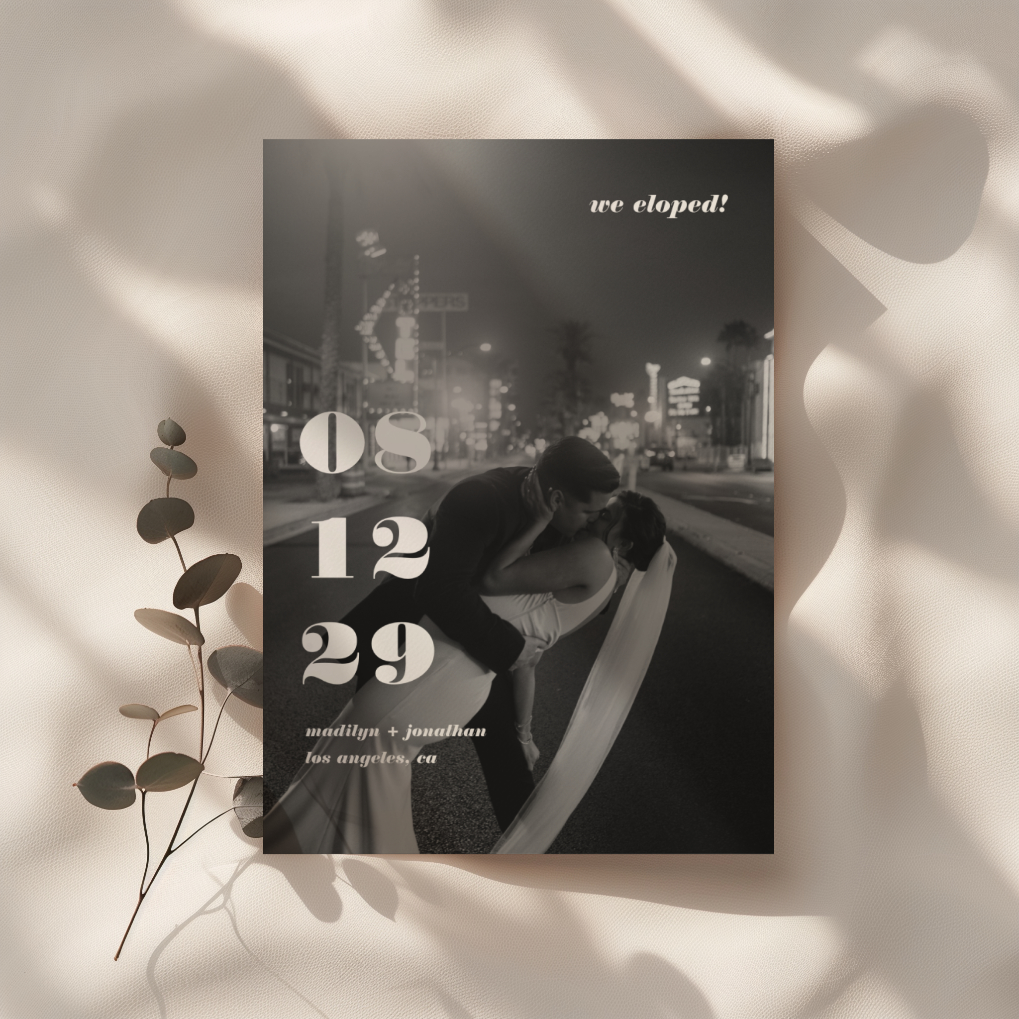 Affordable Elopement Announcement Cards & Invitations for Couples cover photo collage